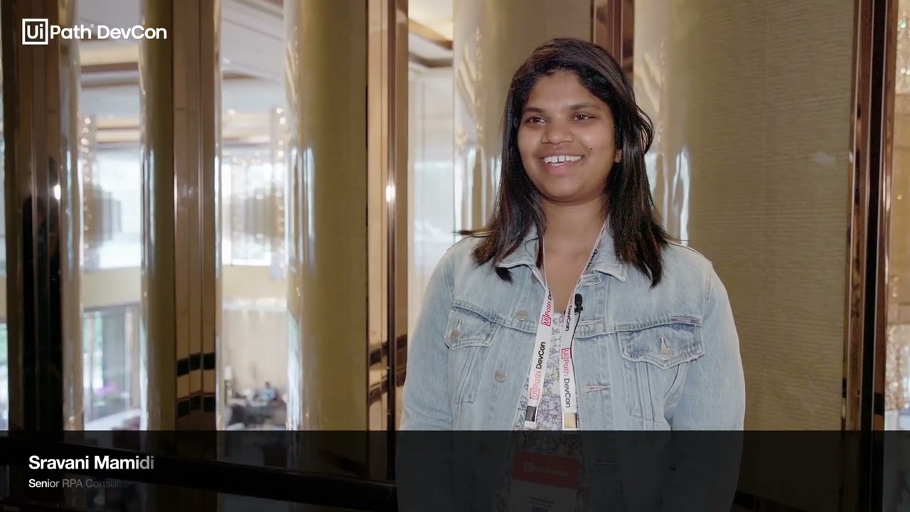 Sravani Mamidi, Senior RPA Consultant at Simplyai - YouTube