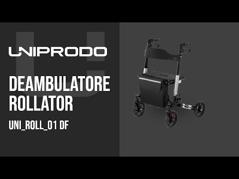 Video - Deambulatore rollator - argento - 136 kg