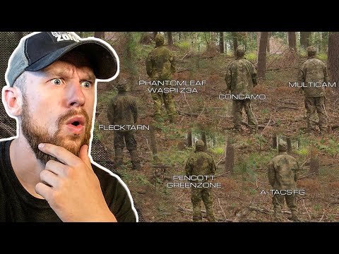 UNSICHTBAR im WALD | Fritz Meinecke reagiert auf Tarnmuster Vergleich in der Praxis