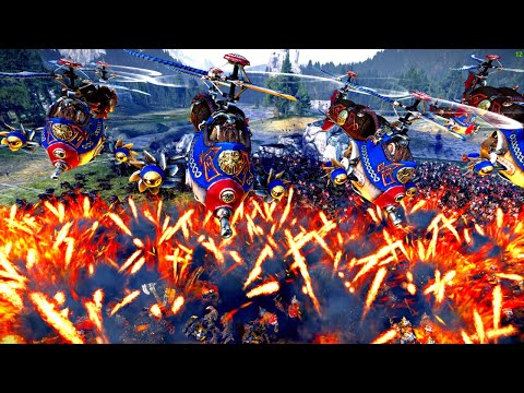 Total War WARHAMMER 2 - THE EMPIRE + DWARFS vs GREENSKINS | FIRESupport | 4K