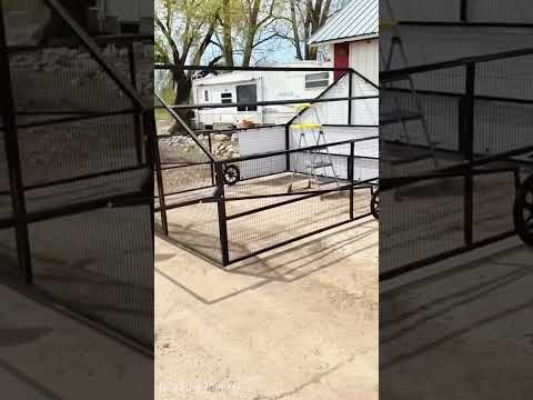 Porta Coop mobility system demonstrated on a Heritage chicken coop
