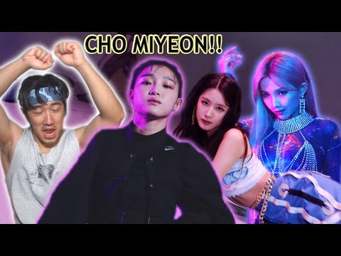 JEON SOYEON AND CHO MIYEON - [Reaction] 1MILLION X K/DA - MORE