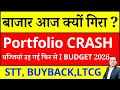 बाजार आज क्यों गिरा Market CRASH Reasons I STOC KMARKET अचान
