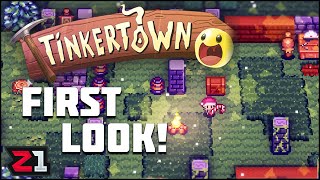 New Crafting, Base Building, Survival Game Tinkertown ! First Look | Z1 Gaming