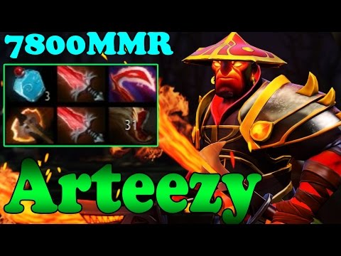 Dota 2 - Arteezy 7800 MMR Plays Ember Spirit Vol 4 - Ranked Match Gameplay!