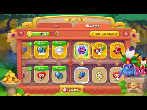 @Fishdom Win Strikes Level 7195 - 7199, Jungle City Event Level 9 Unlocked