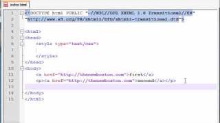 XHTML and CSS Tutorial - 32 - Child Selectors