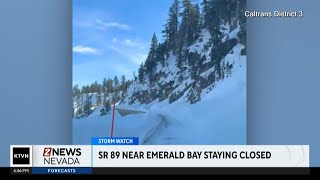 State Route 89 near Emerald Bay still closed