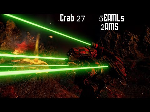 Crab 27 Build Review - 5 ERMLs + 2AMS - Mechwarrior Online