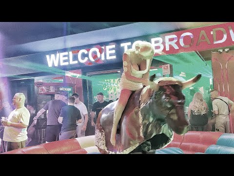 Best  mechanical bull riding #benidrom July 9th 2024