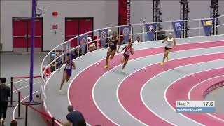 Favor Ofili 22.52s 200m prelims at the sec indoor championships. #200m #ncaa #short #shorts