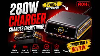 This 280W AI Charger Replaces EVERYTHING… AOHI 6-Port Charging Station Review