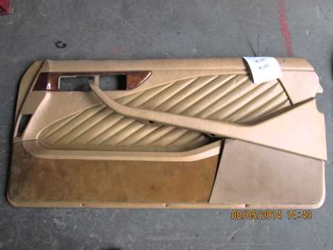 1989 Mercedes 560SEC Front door trim panel / liner RH PEANUT BUTTER 126TYPE - mbiparts.com Us... OEM