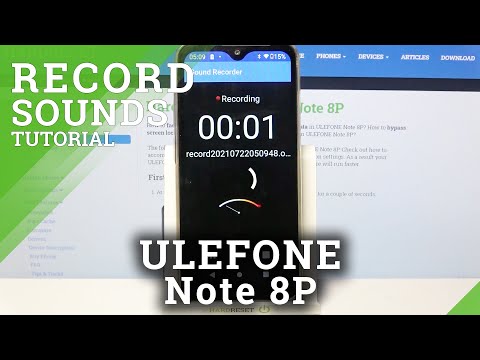 How to Activate Sound Recording in ULEFONE Note 8P -  Use Sound Recorder Feature