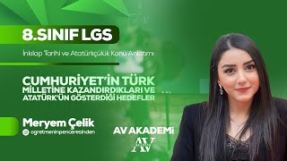 Av Yayınları | 8. Sınıf İnkılap Tarihi Konu Anlatımı | Cumhuriyetin Türk Milleti