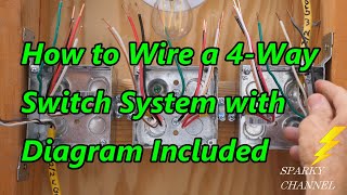 How to Wire a 4 Way Switch System with Diagram Included