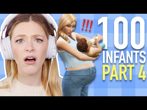 Can I Avoid Getting An Infant Taken Away In The Sims 4? | 100 BABY CHALLENGE SPEEDRUN | Part 4