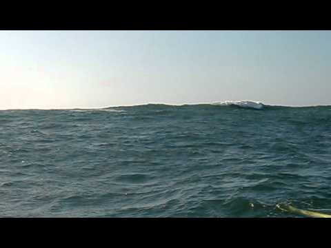 Dawid Mocke - Nelo challenge Warm up paddle Surf - Andre Santos in a double