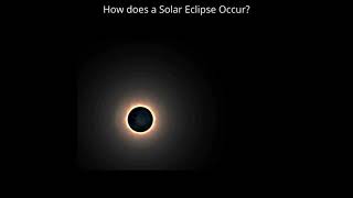 How does a Solar Eclipse Occur? #shorts #SolarEclipse Amazing #Facts