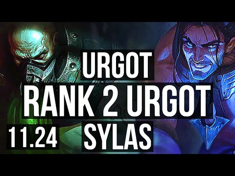 URGOT vs SYLAS (TOP) | Rank 2 Urgot, 18/4/14, Godlike | BR Challenger | 11.24