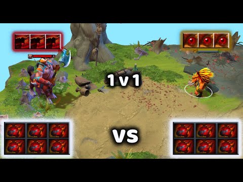 Centaur Warrunner vs Bristleback | 6x Heart of Tarrasque | 1v1 who wins??
