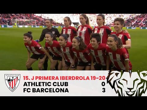 ⚽ Resumen I J15 Primera Iberdrola I Athletic Club 0-3 FC Barcelona I Laburpena