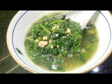 Canh tôm mồng tơi