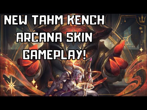 ARCANA TAHM KENCH SKIN GAMEPLAY! - League of Legends Skin Spotlight Tahm Kench vs Diana Top PBE