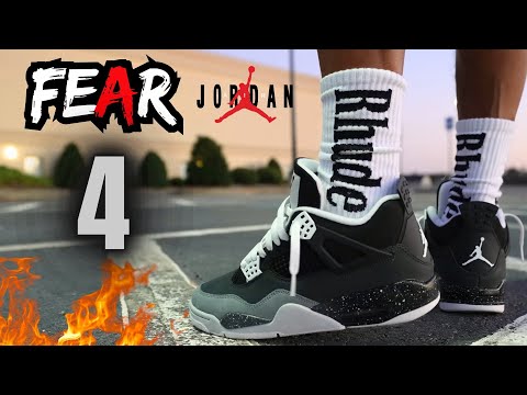 IS THIS THE BEST FEAR?? JORDAN 4 FEAR 2024 DETAILED REVIEW & ON FEET W LACE SWAPS!!