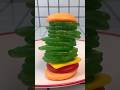 Big Vegetable Burger Gummy Jelly Candy Food Mukbang