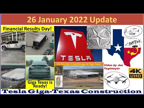 Tesla Gigafactory Texas 26 January 2022 Cyber Truck & Model Y Factory Construction Update (08:00AM)