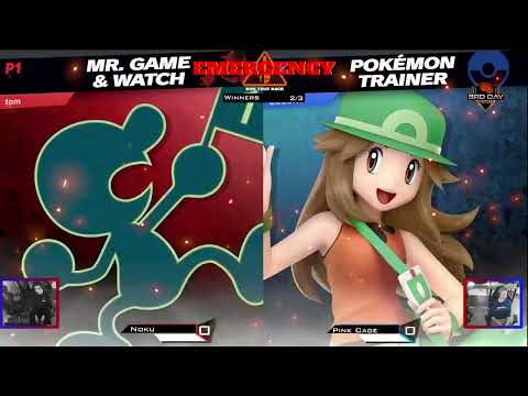 Pink Cage (Game & Watch) vs Noku (Pokemon Trainer) - Winners Pools - Emergency: Run That Back!