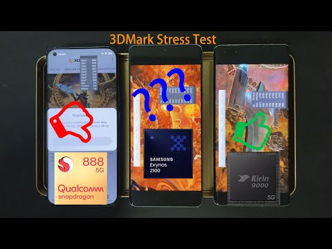 Exynos 2100 vs Snapdragon 888 vs Kirin 9000 3DMark Wild Life GPU Stress Test
