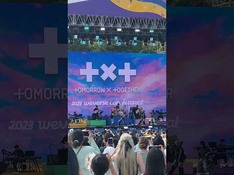 2023 Weverse Con Festival Day 2 #shorts #txt #tomorrowxtogether #huhyunjin