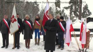 preview picture of video 'Obchody 150 rocznicy wybuchu Powstania Styczniowego w Rozniszewie - 22 stycznia 2013r.'