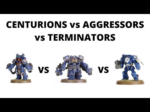 Centurions vs Aggressors vs Terminators - Math Hammer Comparison of Space Marine Elites