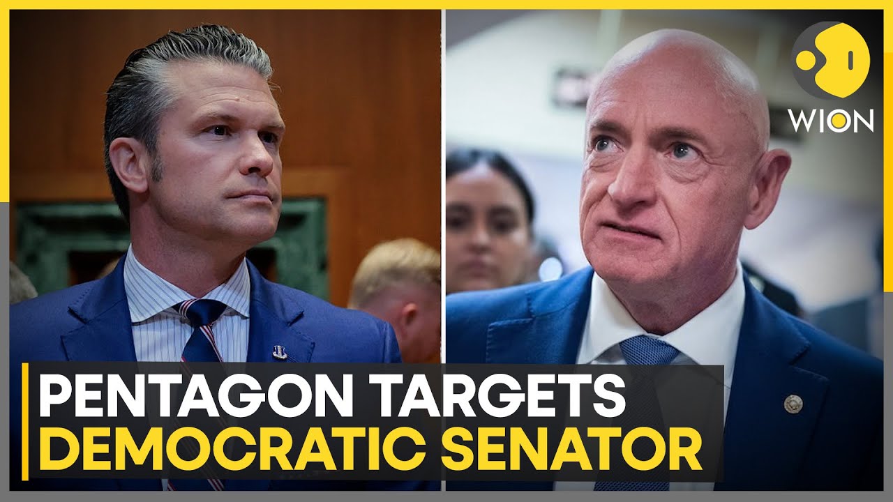 US: Department of War Seeks to Reduce Mark Kelly's Retirement Rank Over 'Reckless' Video | WION