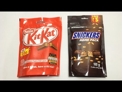 Nestle Kit kat V/S Snickers delicious fingers Home Pack