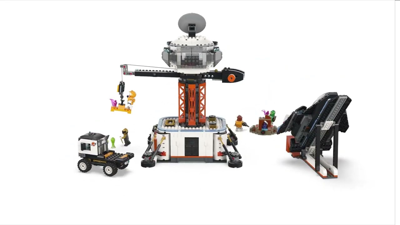 LEGO City - Vesmírná základna a startovací rampa pro raketu