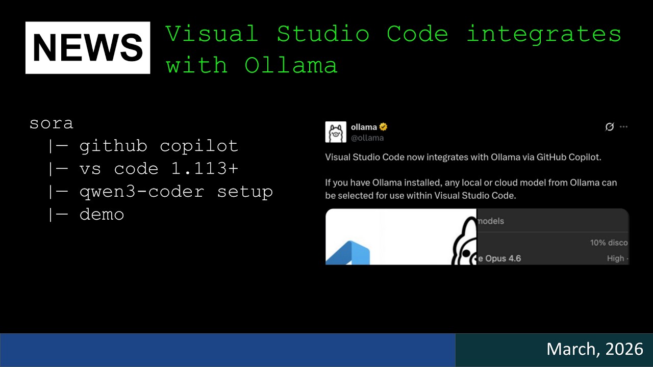 NEWS: Visual Studio Code integrates with Ollama