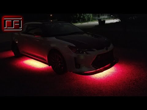 LEDGlow Slimline Underbody / Underglow LED Tube Kit Install (Scion tC2 / tC2.5)