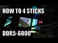 Ryzen 7 9800X3D 4 Sticks Of DDR5 6000