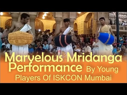 Marvelous Mridanga Performance by Young Players of ISKCON Mumbai