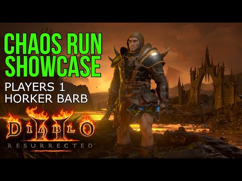 D2R Horker Barb - Showcase of Chaos Run + Seal Pop On Players 1