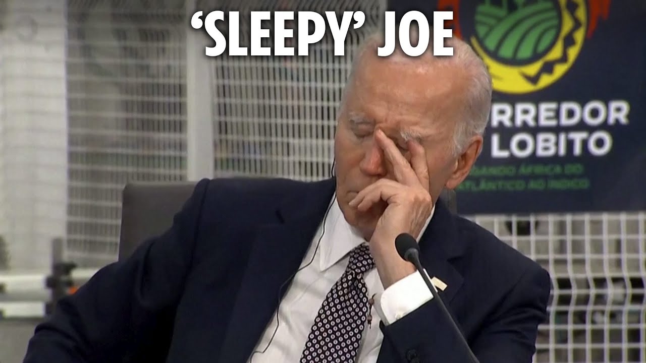 Joe Biden appears to fall asleep on live TV in outgoing US President's latest gaffe