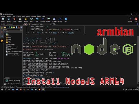 How to Install Nodejs ARM64 on Armbian stb S905X Ubuntu 18.04