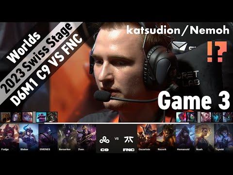 [!?] C9 (Berserker Xayah) VS FNC (Humanoid Sylas) Game 3 Highlights D6M1 - Worlds 2023 Swiss Stag...
