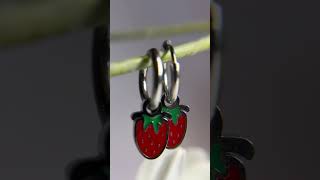 BERRY JOY - náušnice z chirurgické oceli - stříbrná
