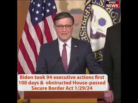 Speaker Johnson: laughable Biden “pretending not to know” to enact executive orders for border