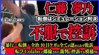 【仁藤夢乃】嘘認定された裁判、不服で控訴！参政党街宣での抗議活動で自ら倒れたと判定されサッカーのシミュレーション扱いされた裁判、何一つ認めたくなくて控訴へ！伝説の動画が再び裁判で検証される件ｗ